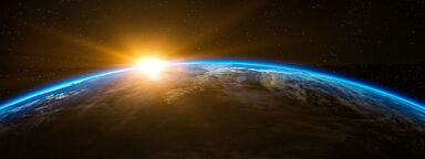 Sunrise over planet Earth