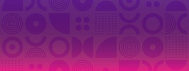 shapes overlaid by a purple gradient