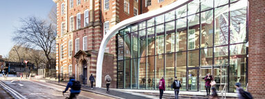 Faculty of Engineering's Heartspace and Mappin buildings from the Portobello street entrance