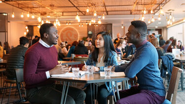 International students in Coffee Revolution