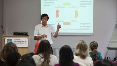 Image of lecture in School of Health and Related Research