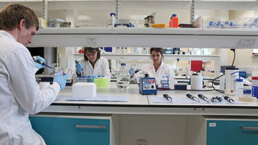 Scientists in lab neuroscience