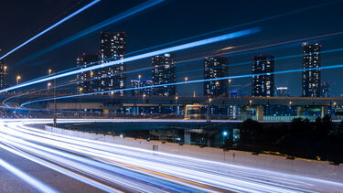 Light blur cityscape