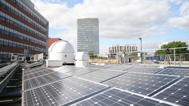 Solar panels on top of Hicks 