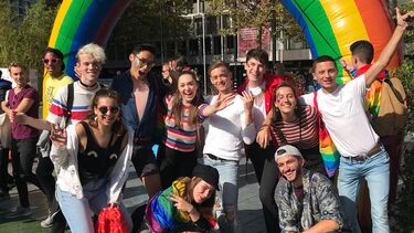 Dutch students outdoors