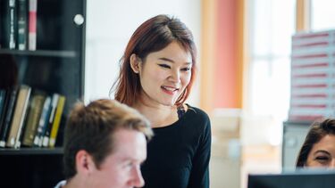 A group of postgraduate SLC students.