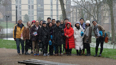 Some students from HK outside