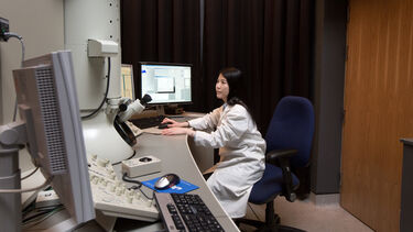 Researcher in the lab