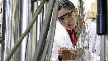 A female engineering student. 