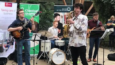 Winter garden sax guitar