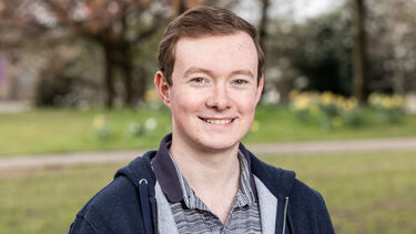 Student Thomas Arends. 