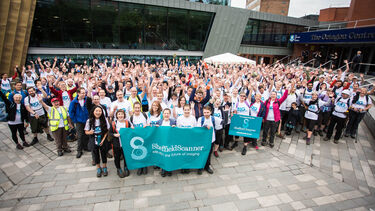 The starting line for the Big Walk 2017