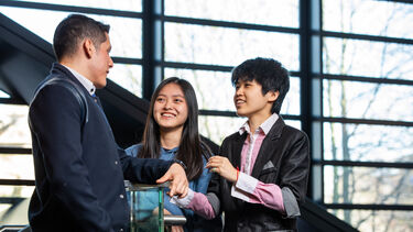 students in the Diamond 