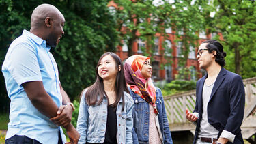 International students in Weston Park