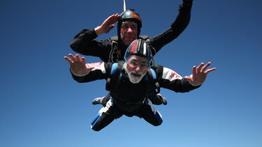 Alan taking on a Skydive in support of SITraN