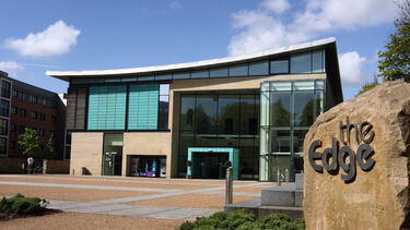 The Edge building from the front.