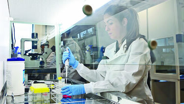 Bioengineeing student working in lab, Diamond