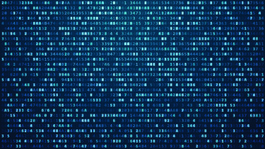Stock image - binary text abstract