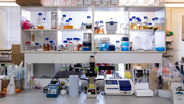 A medical research laboratory