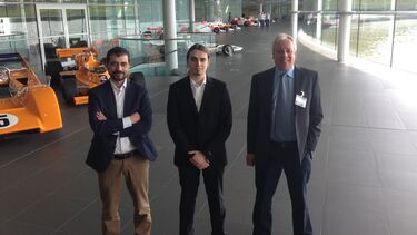 EEE student Tudor at McLaren - his Year in Industry employer.