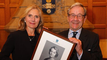 Lady Justice Rafferty and John Hopkins