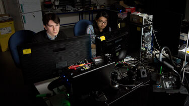 Researchers in the Biophysical Imaging Centre