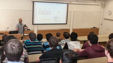 Dr. Andrew Maiden lecturing