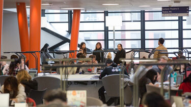 Group of students in the Diamond