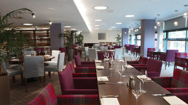 Dinner table set at Inox Dine