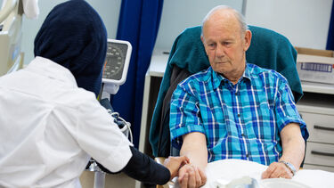 A patient and a medical student