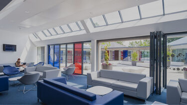 View of the Management School courtyard