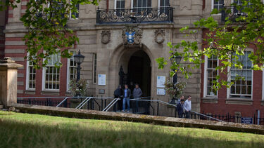 People outside of the Sir Frederick Mappin Building - image 