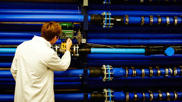 An engineer in the Sheffield Water Centre. 