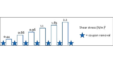 Schematic illustrating flushing procedure and coupon sampling.