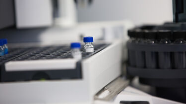 Samples for mass spectrometry analysis.