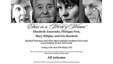 Posters for the Women in the History of Politics lectures in 2017