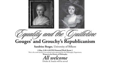 Posters for the Women in the History of Politics lectures in 2018