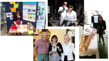 Various photos of outreach work and public engagement activities