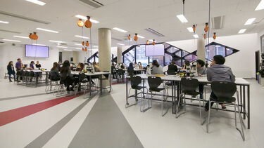 Bioengineering students in a lecture in the Diamond building