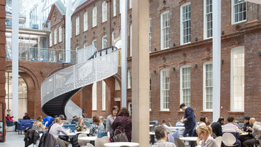 The interior of the Engineering Heartspace taken from ground level