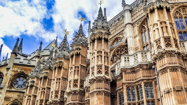 A photograph of Westminster. 