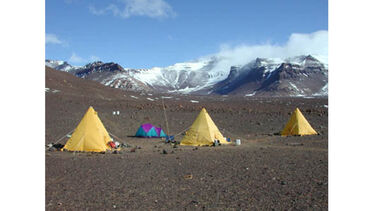 Photo of the campsite at Beacon Valley