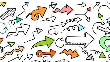 An illustration of arrows.