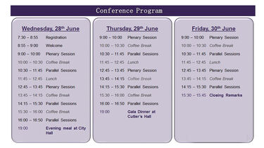 2017 Conference programme