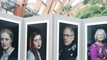 The Space for Sharing photography exhibition at Sheffield Winter Gardens.