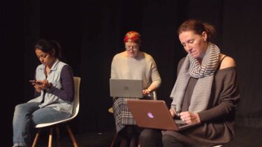 A still from the Space for Sharing play.