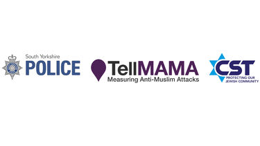 South Yorkshire Police, Tell MAMA, CST logos