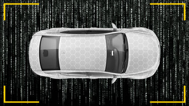 Autonomous car top view