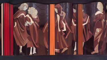 An image of The graduation wall hanging in Western Bank Library.