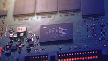 Circuit board with chipsets and other electronic components